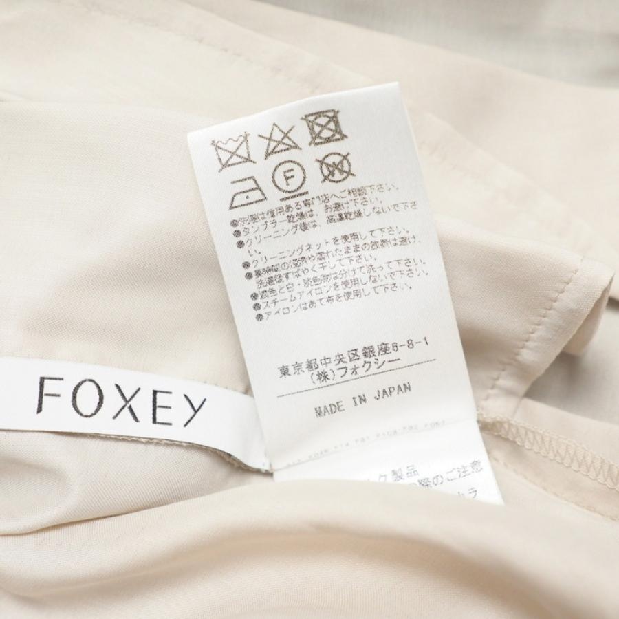 美品 FOXEY フォクシー French Cheer ワンピース サイズ38 ノースリーブ ミディ ティアードワンピース