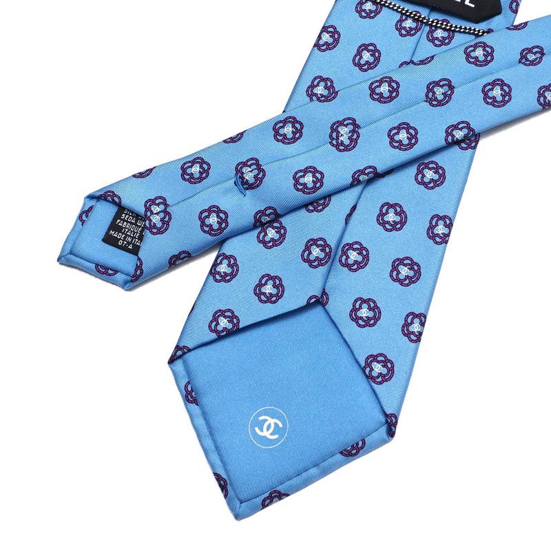 CHANEL（シャネル） □美品□CHANEL ネクタイ プリントタイ 幅9cm CC