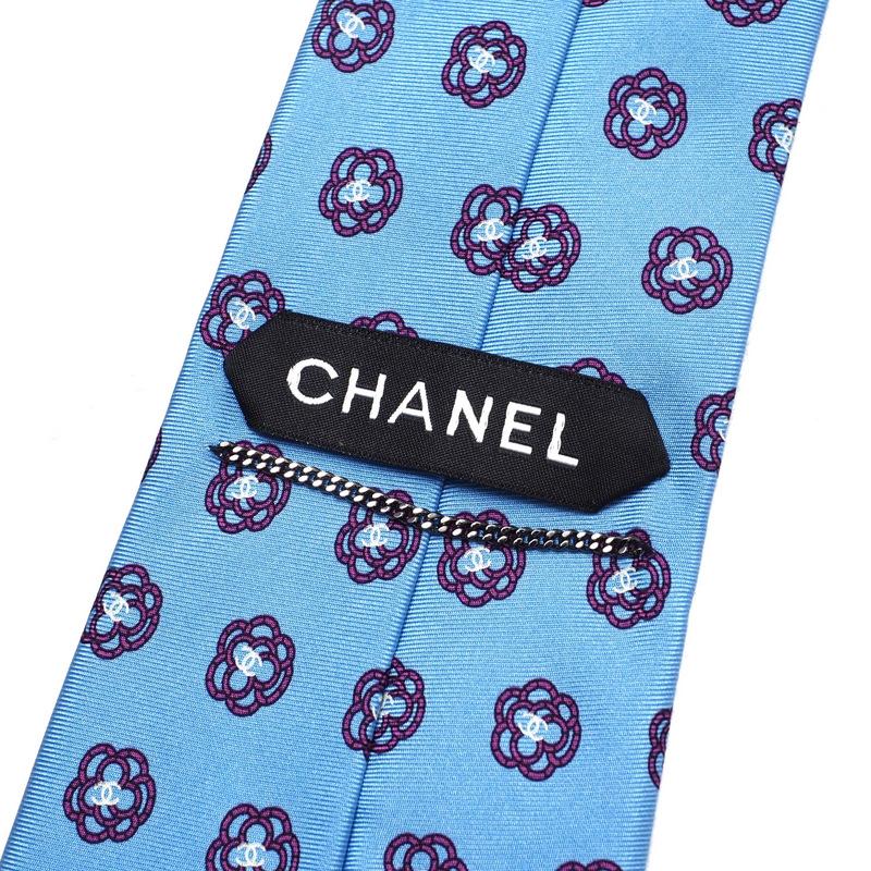 CHANEL（シャネル） □美品□CHANEL ネクタイ プリントタイ 幅9cm CC