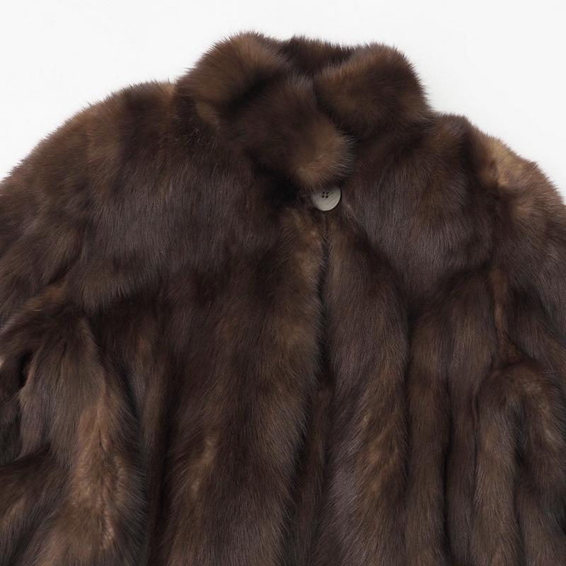 □美品□SOBOL ソボル ロシアンセーブル コート サイズM ファー コート