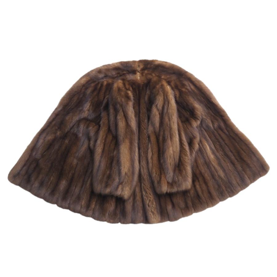 美品 sable 毛皮 セーブル コート ロシアンセーブル ショールカラー