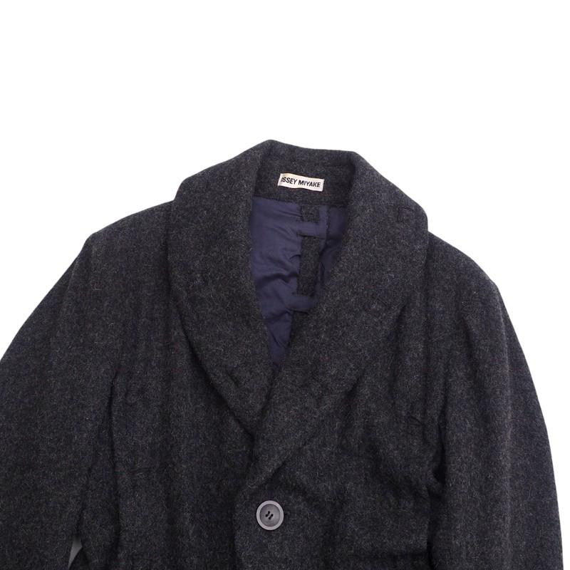 ISSEY MIYAKE イッセイミヤケ ヴィンテージ コート サイズL ロングコート ショールカラー_2