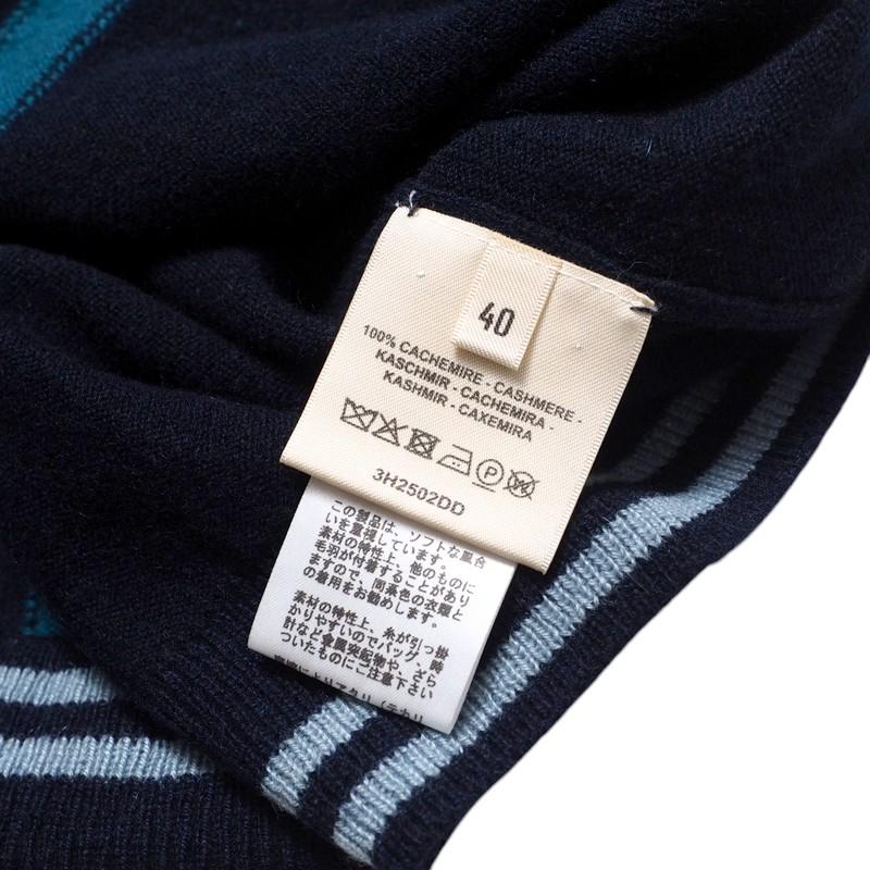 美品 2023年製■HERMES エルメス ワンピース サイズ40 BRIDES de GALA Tartan ブリッド ドゥ ガラ タータン 総カシミヤ ニットワンピース