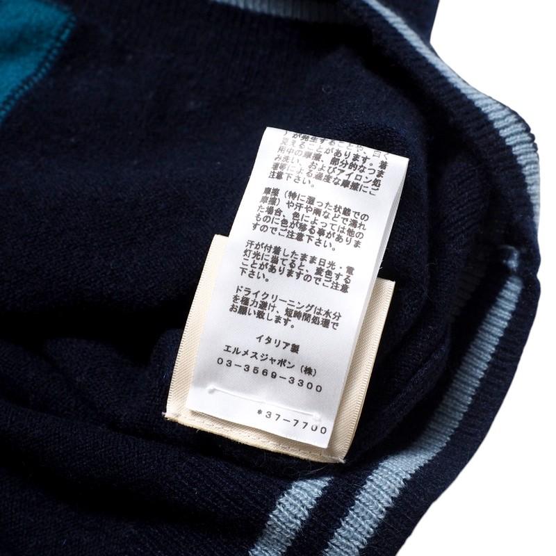美品 2023年製■HERMES エルメス ワンピース サイズ40 BRIDES de GALA Tartan ブリッド ドゥ ガラ タータン 総カシミヤ ニットワンピース