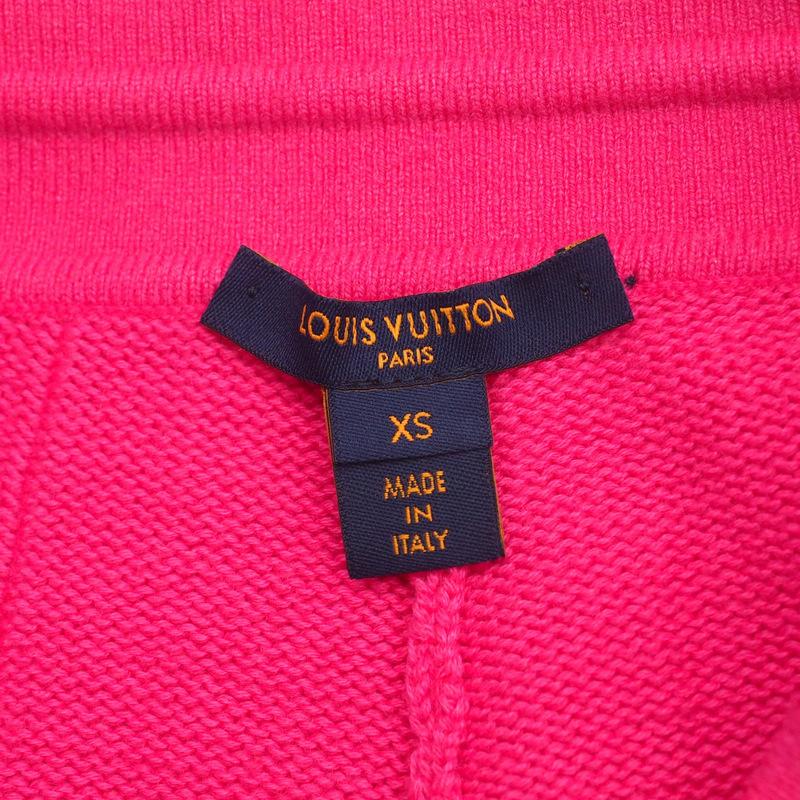 2022AW■LOUIS VUITTON ルイ・ヴィトン パンツ サイズXS カシミヤ × コットン ニットパンツ ジップスリット_5