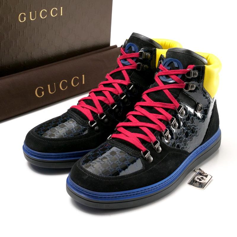 GUCCI（グッチ） 未使用 スニーカー サイズ10 2/1G レザー ハイカット