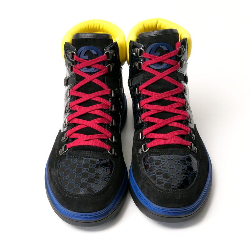 GUCCI（グッチ） 未使用 スニーカー サイズ10 2/1G レザー ハイカット