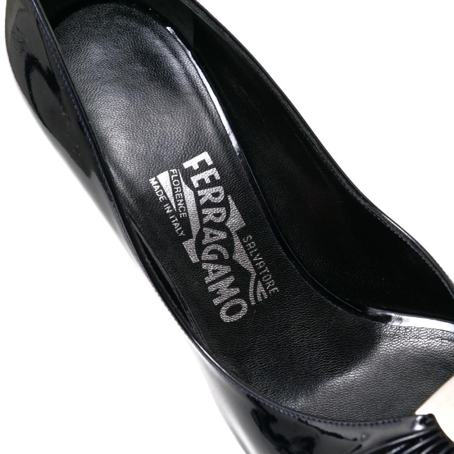 サルヴァトーレフェラガモ　パンプス　リボン　8 1/2 C Salvatore Ferragamo サルヴァトーレフェラガモ パンプス サイズ8 1/2