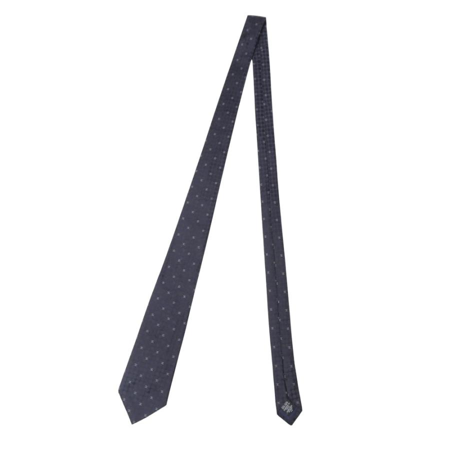 CHANEL □美品□CHANEL シャネル ネクタイ 11A ココマーク CC チェック  