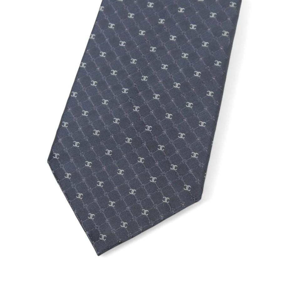 【新品未使用】CHANEL ネクタイ　ココマーク　cc柄 CHANEL シャネル ネクタイ シルク ココマーク クローバー ピンドット柄