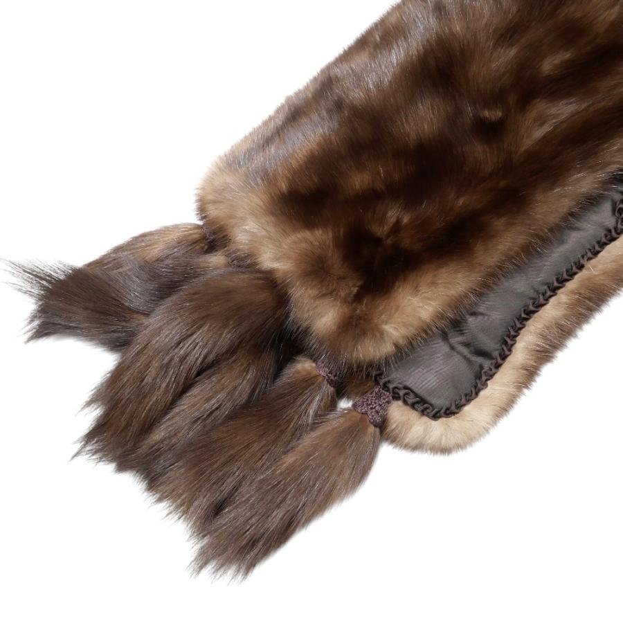 美品 SOBOL ソボル ロシアンセーブル ストール セーブルファー 大判