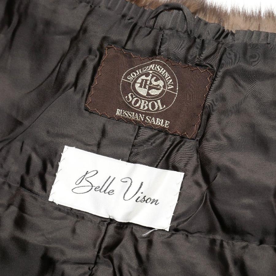 美品 SOBOL ソボル ロシアンセーブル ストール セーブルファー 大判