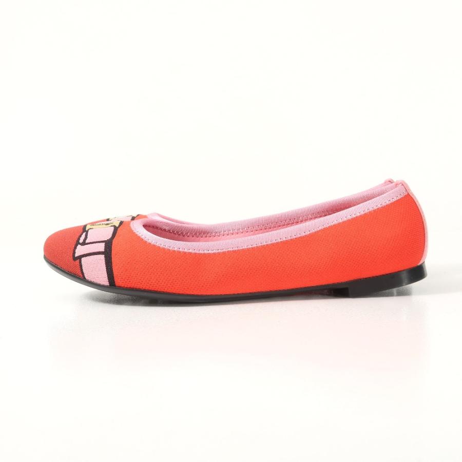 美品 Salvatore Ferragamo サルヴァトーレフェラガモ VARINA KNI 1.0cm パンプス サイズ8 1/2 B ヴァラリボン フラットシューズ ニット レザー_1