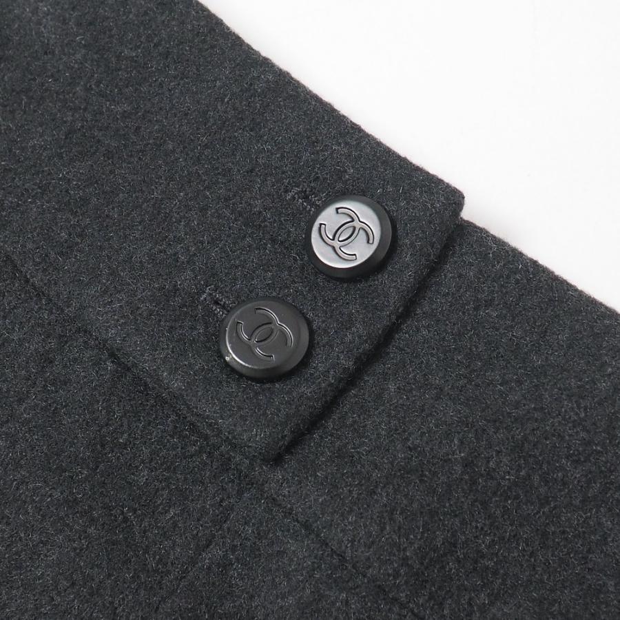 CHANEL シャネル ヴィンテージ スカート サイズ38 98A CCロゴボタン フランス製