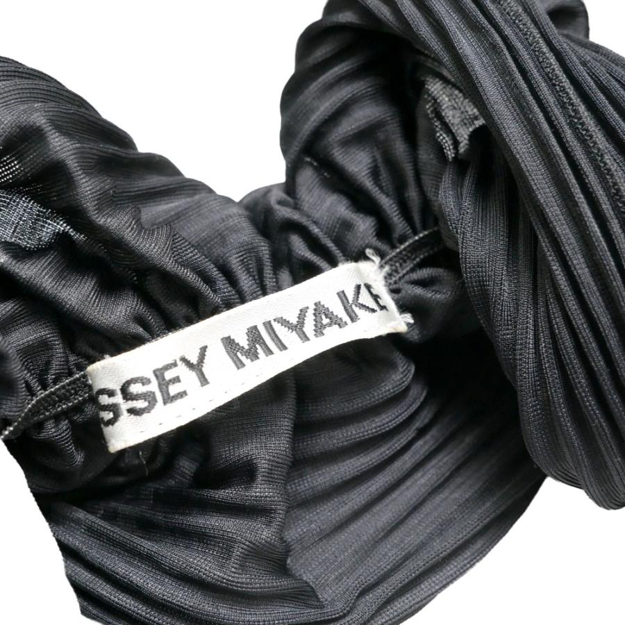 Issey Miyake ストライプ 総柄 ねじれプリーツ カットソー トップス