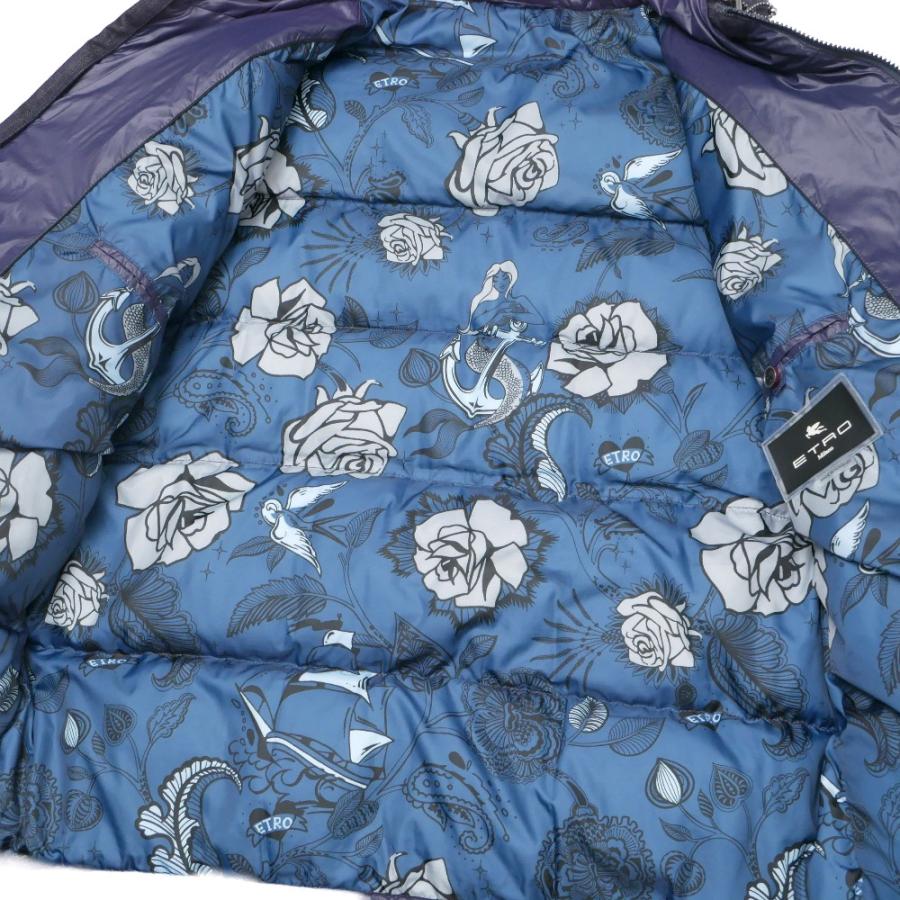 ■美品■ETRO エトロ ダウンジャケット サイズ3XL 中綿 デニム切替 フーデッド ジップアップ ブランド古着【中古】20260202/RA7636 ETRO（エトロ） 美品 ダウンジャケット サイズ3XL 中綿 デニム切替