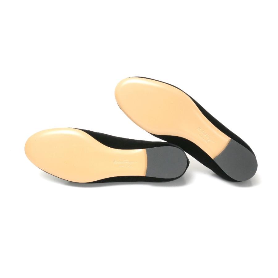 美品 Salvatore Ferragamo サルヴァトーレフェラガモ パンプス サイズ5 1/2 M ヴァラリボン ベロア_6