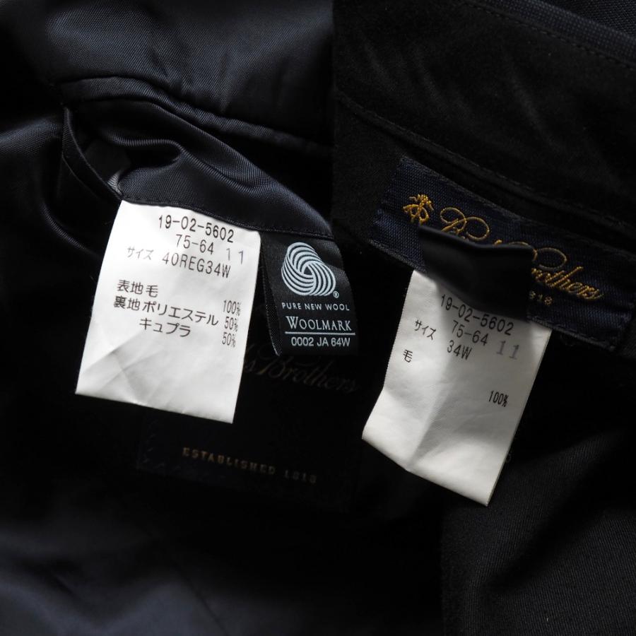 美品 Brooks Brothers ブルックスブラザーズ スーツ サイズ40REG/34W テーラード ブレザー シングルジャケット_9