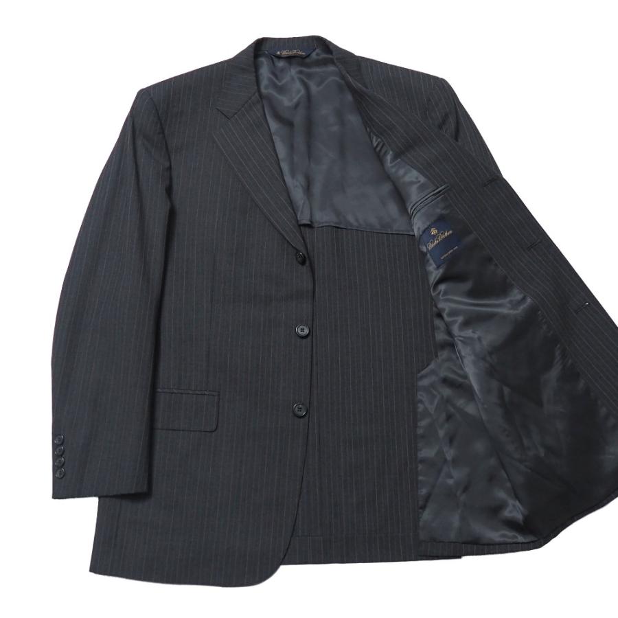 美品 Brooks Brothers ブルックスブラザーズ スーツ サイズ40REG/34W ストライプ テーラード ブレザー シングルジャケット_2