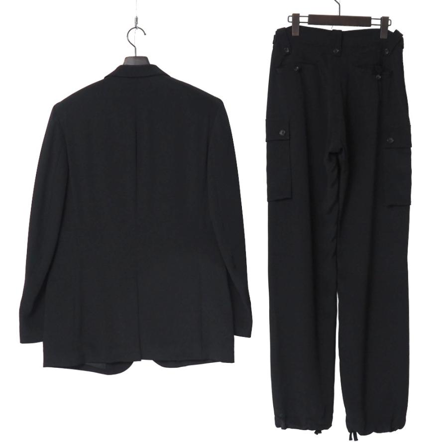 ■美品■Y's for men ワイズ フォー メン スーツ サイズ3/1 テーラード ブレザー シングルジャケット カーゴパンツ シルク ブランド古着【中古】20260409/RA8758 Y's（ワイズ） 美品 Y's for men フォー メン スーツ サイズ3/1