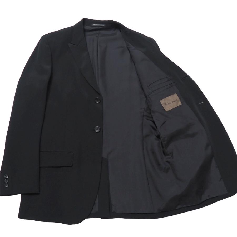 ■美品■Y's for men ワイズ フォー メン スーツ サイズ3/1 テーラード ブレザー シングルジャケット カーゴパンツ シルク ブランド古着【中古】20260409/RA8758 Y's（ワイズ） 美品 Y's for men フォー メン スーツ サイズ3/1