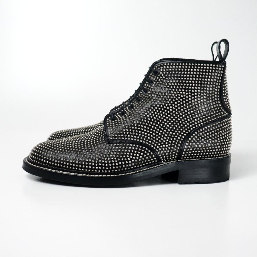 ■美品■SAINT LAURENT PARIS サンローランパリ ブーツ サイズ42 スタッズ 靴 イタリア製 ブランド古着【中古】20260401/RA8819 SAINT LAURENT 美品 PARIS サンローランパリ ブーツ サイズ42 スタッズ