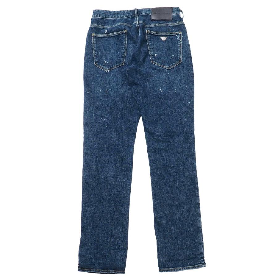 ■美品■2024年製■Emporio Armani エンポリオ・アルマーニ デニムパンツ サイズW29/L32 ペイント加工 ストレッチ テーパード ジーンズ ブランド古着【中古】20260501/RA9118 EMPORIO ARMANI 美品 2024年製□Emporio Armani エンポリオ