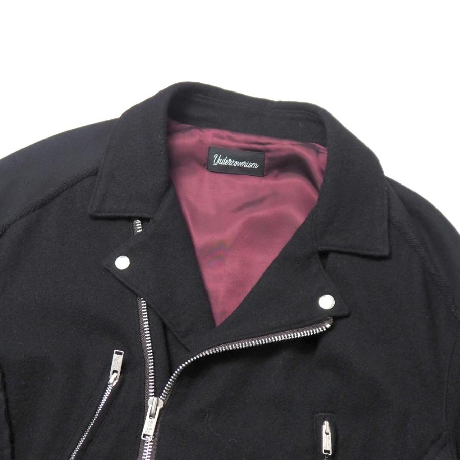 【UNDERCOVER_Undercoverism】SWEAT切替ライダース UNDERCOVERISM（アンダーカバイズム） 2022AW□UNDERCOVERISM アンダー