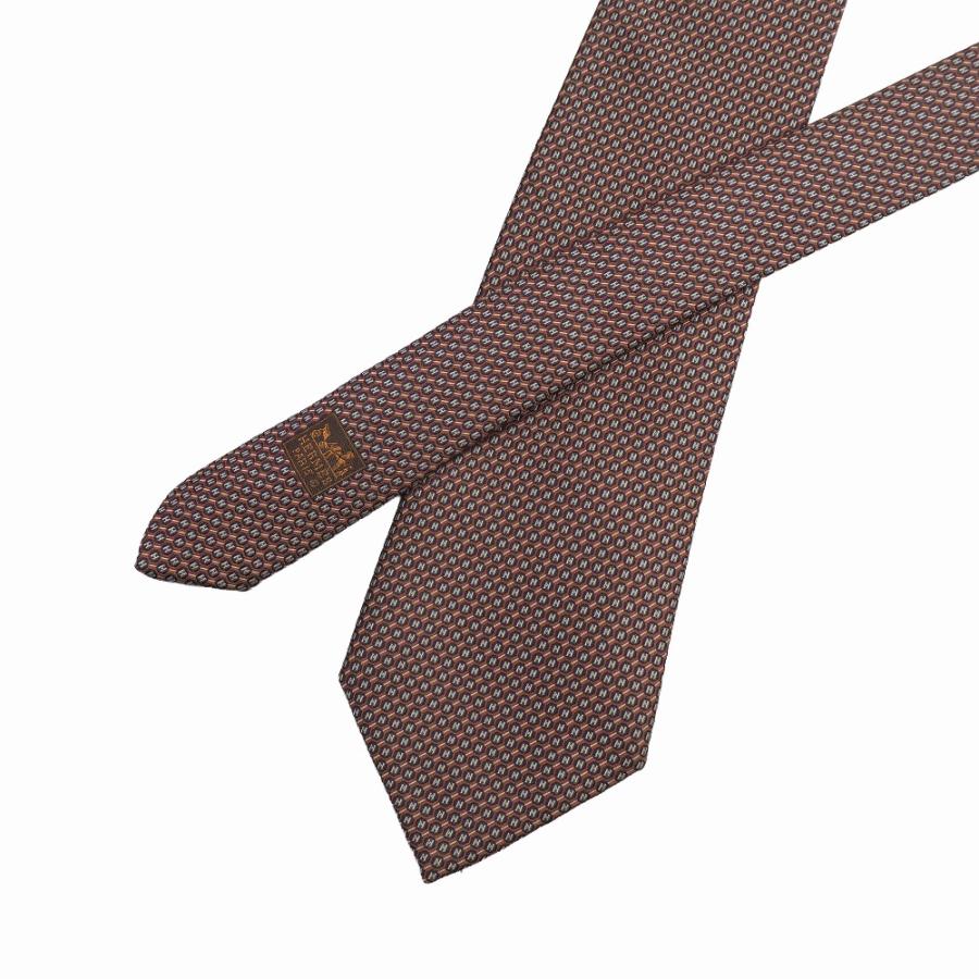 HERMES（エルメス） 美品 ネクタイ Hロゴ 総柄 : トレードYahoo