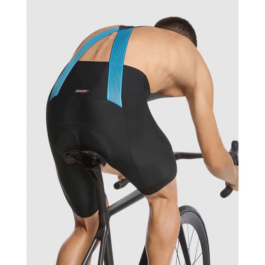 アソス Assos  メンズ サイクルビブショーツ Equipe RS S9 Targa(CyberBlue) (ビブパンツ 春・夏用)｜tradeinjp｜04