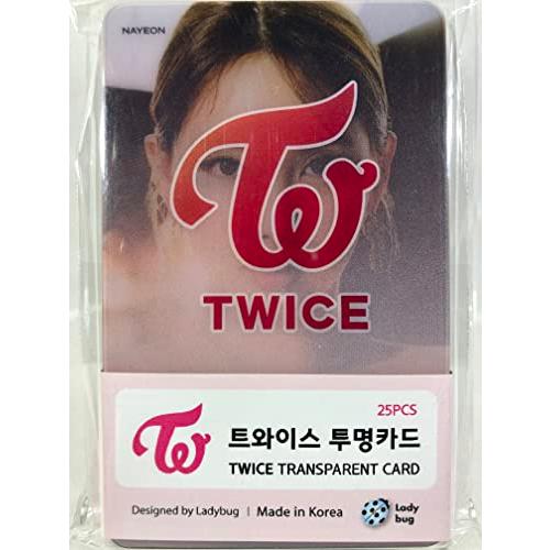 TWICE トゥワイス グッズ ／ 透明 フォトカード TRANSPARENT CARD 25枚