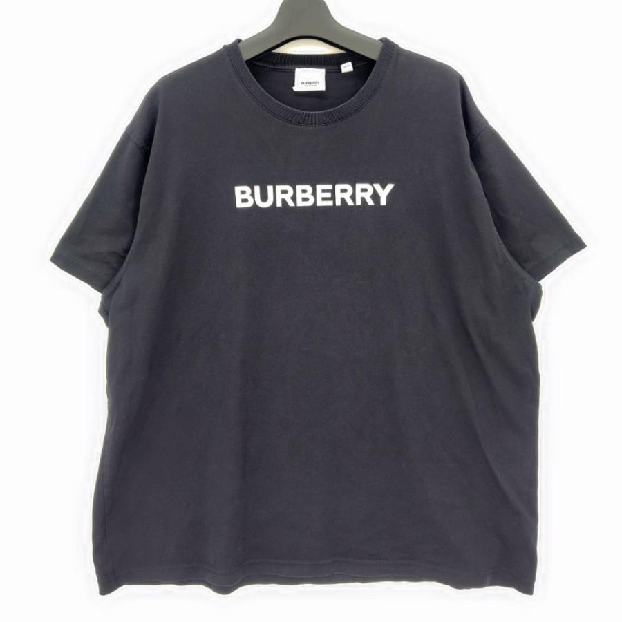 BURBERRY ロゴ Tシャツ 黒 L BURBERRY（バーバリー） 【中古】 ロゴTシャツ ブラック サイズL 中国