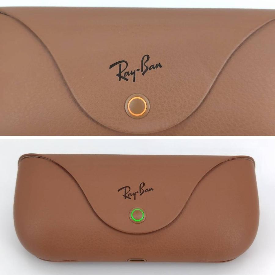 エ*ノ様 Ray-Ban 四角形サングラス ブラウンケース付き Ray-Ban（レイバン） 05w18374 Meta Wayfarer スマートグラス ブラウン