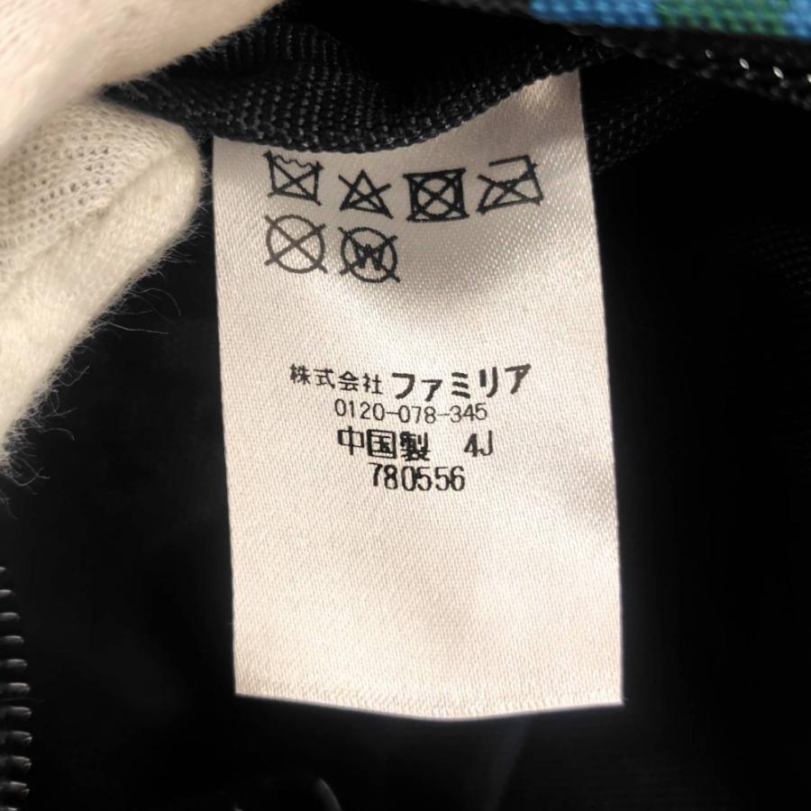 05w20549 ファミリア Familiar クマのチャーム付き チェック柄舟形