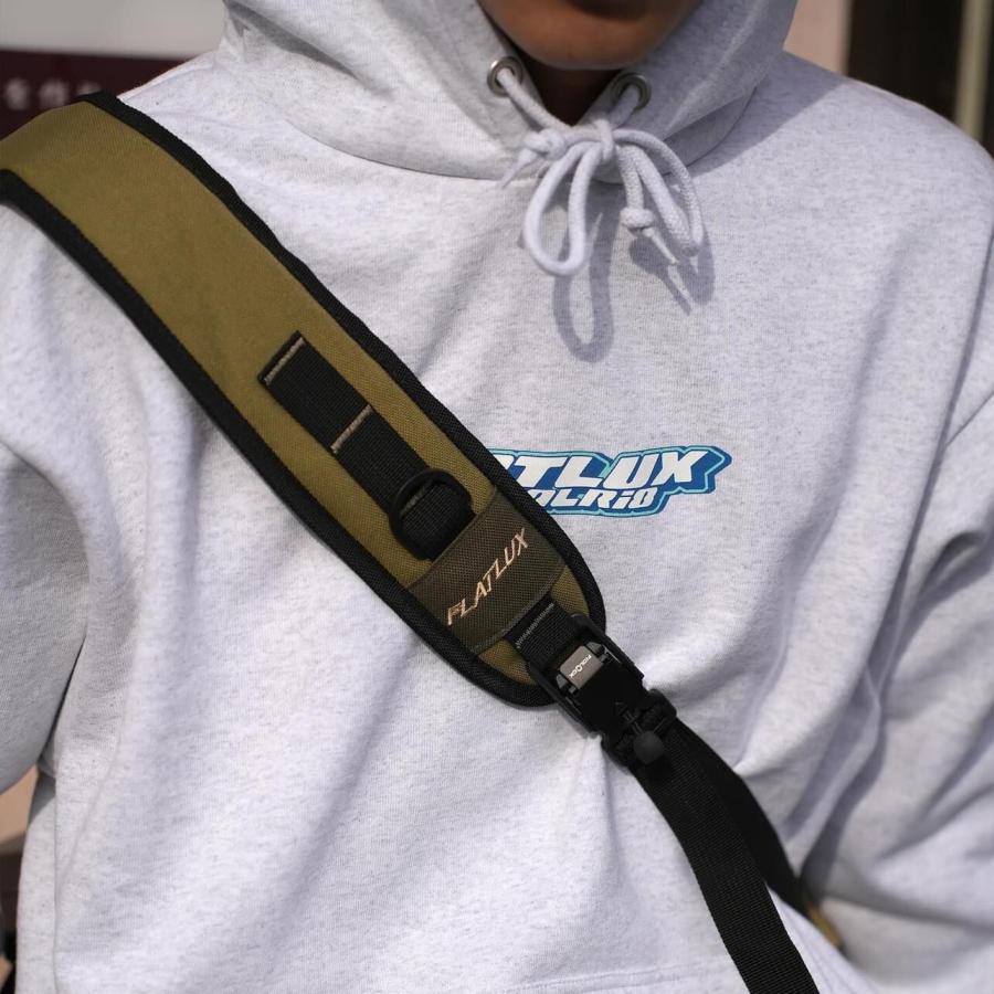 FLATLUX Days Sling Bag黒 メッシュポケット付き FLATLUX】DAYS SLING BAG