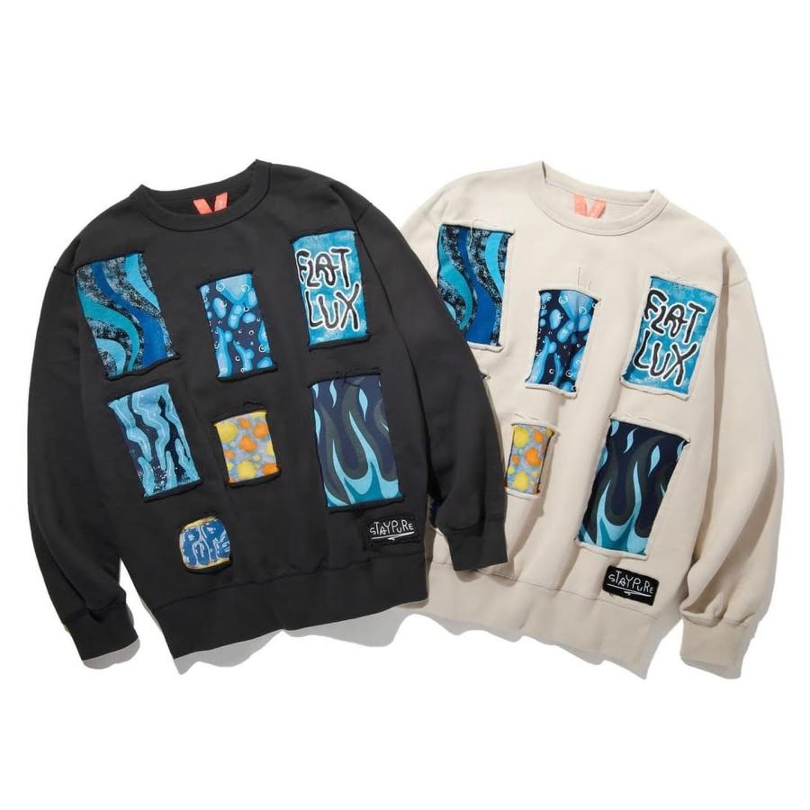 スウェット クルーネック メンズ ストリート フラットラックス FLATLUX