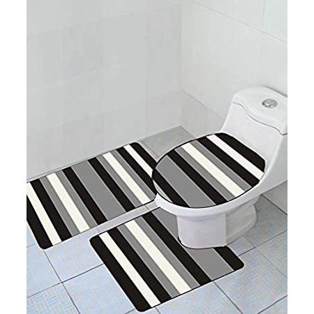 在庫有 特別価格empire Home Thick 3 Piece Stripe High Pile Bathroom Set New Arrival Blac好評販売中 正規店仕入れの Avacoustics In