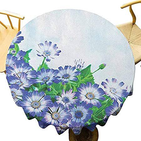 年間定番 特別価格flower Tablecloth 60 Inch Round Home Bunch Of Fresh Wildflower好評販売