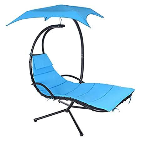特別価格Outdoor Chaise Lounge Chair Swing, Single Patio Chair Floating Chaise Hammo好評販売中