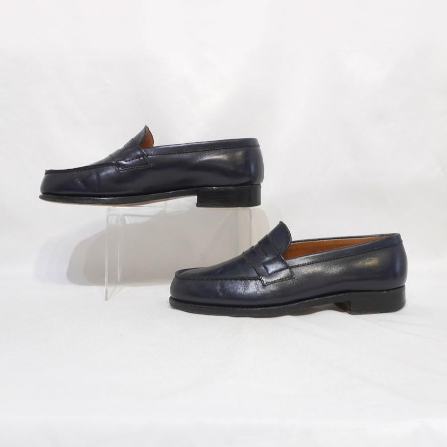 J.M.WESTON (5D) Signature loafer 180 旧ロゴ シグニチャーローファー ブルー フランス製 ジェイエムウエストン H7-100｜tradestyle-shop｜03