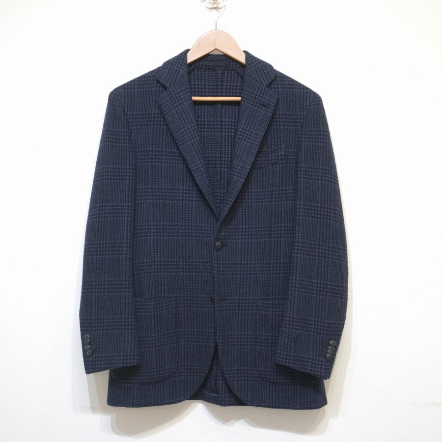 LARDINI (44) テーラードジャケット サイドベンツ グレンチェック 千鳥 