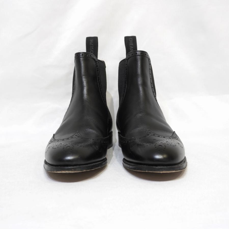 JOSEPH CHEANEY&SONS (4) ウイングチップ　サイドゴアブーツ　黒　チーニー　CHARLOTTE　H9-58｜tradestyle-shop｜05