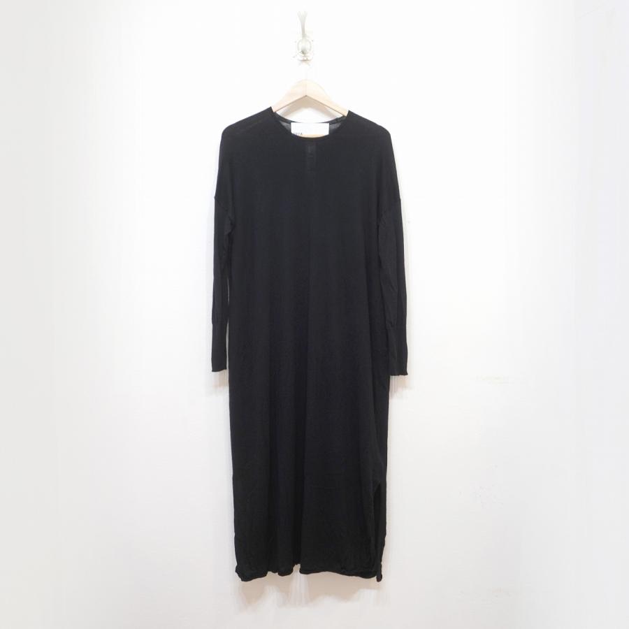TICCA 22AW (F) ティッカ クルーネックロングワンピース ウール 