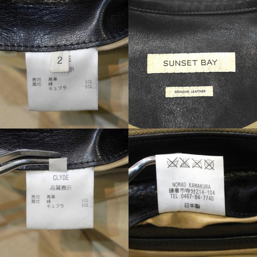 SUNSET BAY (2) CLYDE ホースハイド シングルライダース SUNSET BAY (2) CLYDE ホースハイド シングルライダース