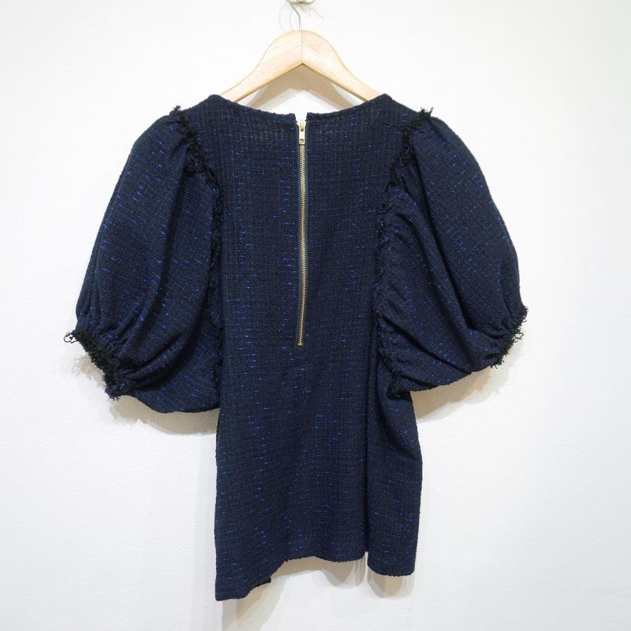 OHGA (F) ファンシーツイードブラウス オオガ レディース