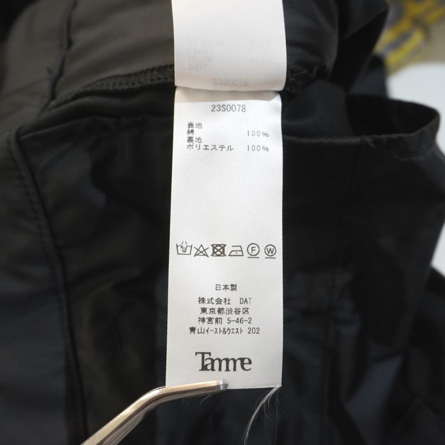 Tamme タム MD-3A WORK PANTS KHAKI 23S0078 ワークパンツ 日本製 黒 