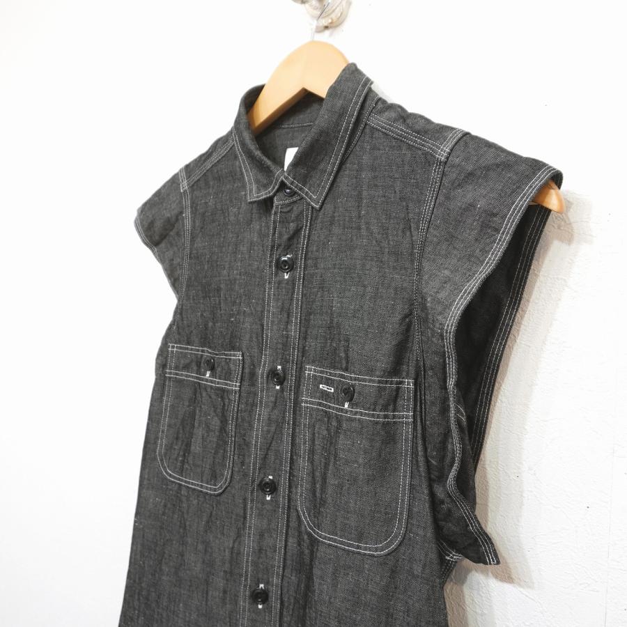 HYKE (1) ハイク 24SS 16206 CHAMBRAY DRESS リネンxコットン HYKE (1) ハイク 24SS 16206 CHAMBRAY DRESS リネンxコットン