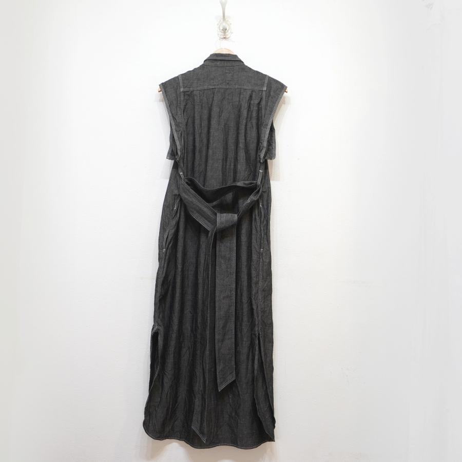HYKE (1) ハイク 24SS 16206 CHAMBRAY DRESS リネンxコットン HYKE (1) ハイク 24SS 16206 CHAMBRAY DRESS リネンxコットン