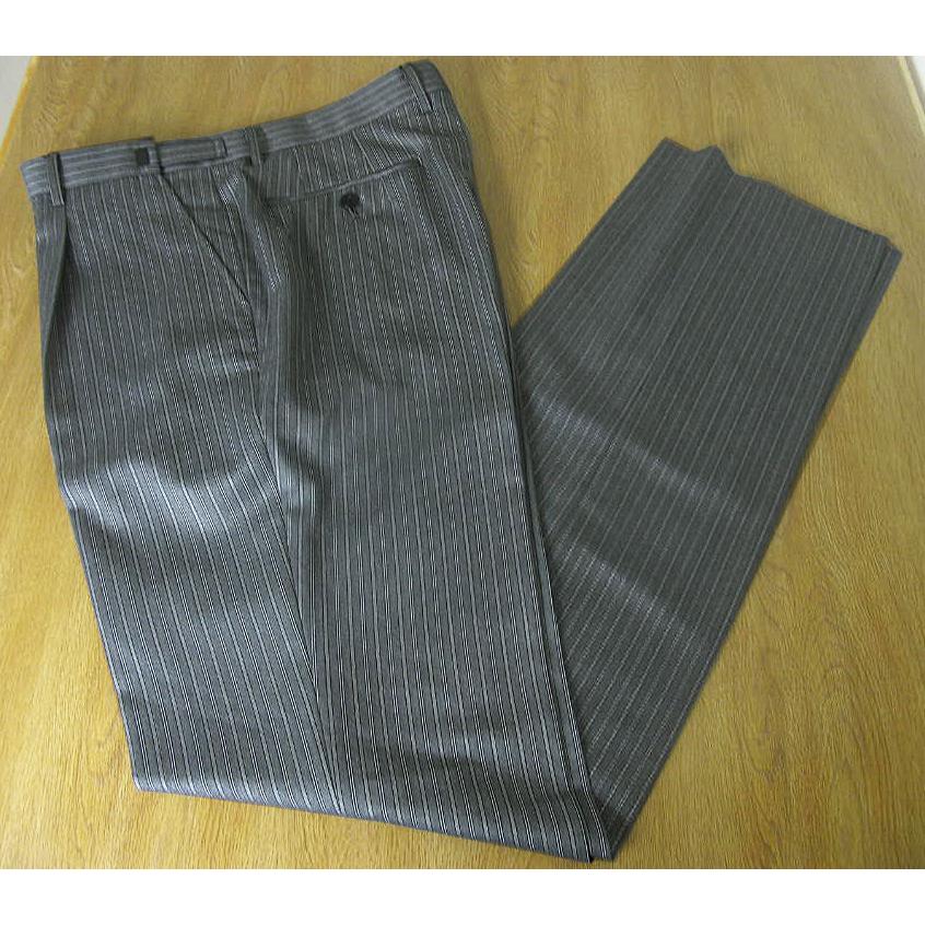 モーニング コート セット(合物）上着、ベスト、縞コールパンツ 96A6 W79 メンズ礼服 モーニング用の縞コールパンツ ミディアムグレー Formal