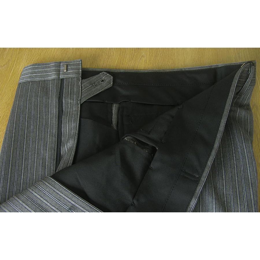 メンズ礼服 モーニング用の縞コールパンツ ミディアムグレー Formal